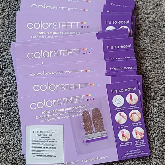 COLOR STREET- 23 SAMPLE CARDS (Sahara Jewel) - Picture 1 of 3